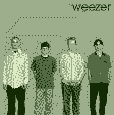 The four integrants of the band Artic Monkeys: Rivers Cuomo, Weezer, John and Jack.