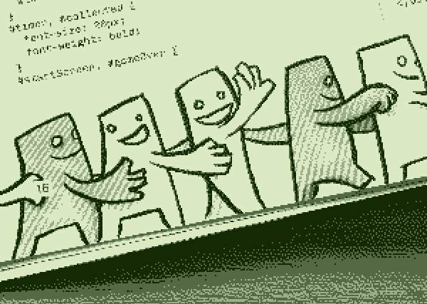 Conga line from DOCTYPE magazine