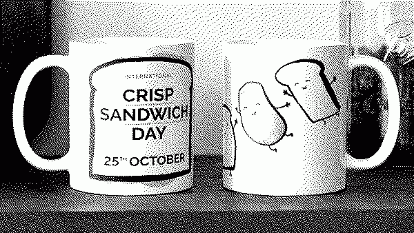 Crisp Sandwich Day mugs