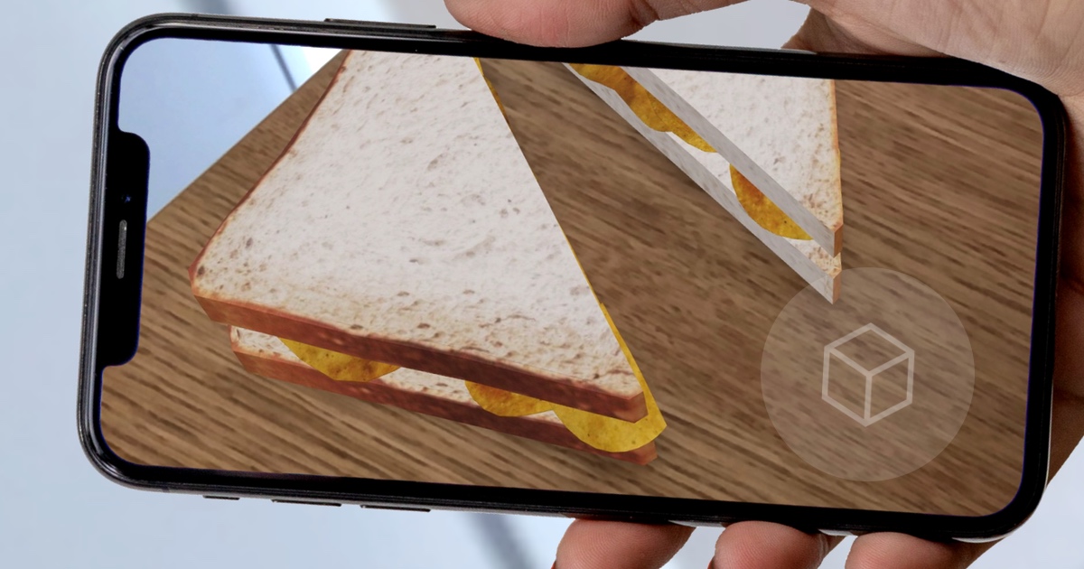 We’ve given you photos, videos, illustrations & 3D models, but now you can instantly bring a delicious 3D crisp sandwich right into your su