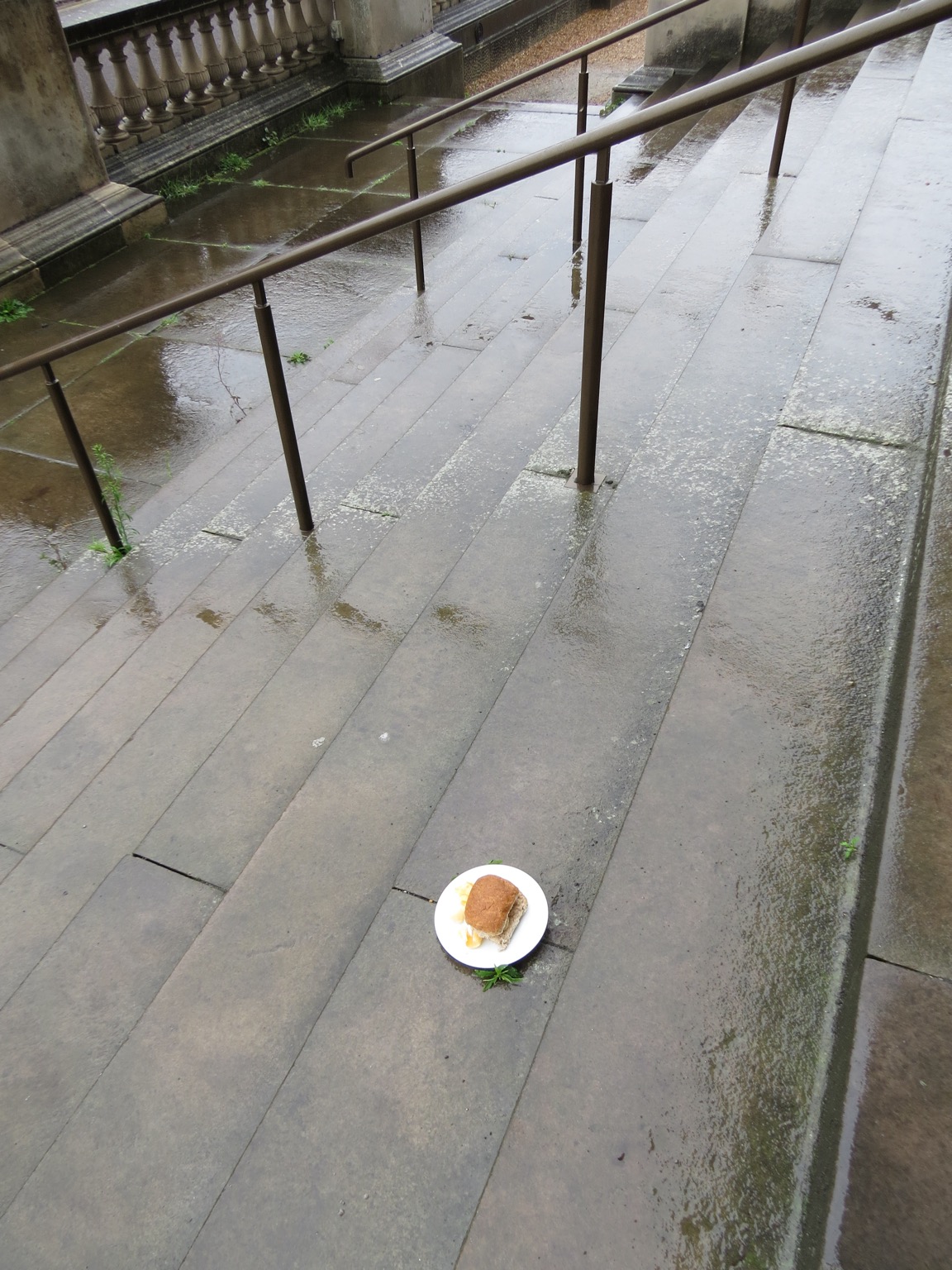 Wet steps featuring a brown roll containing Quavers