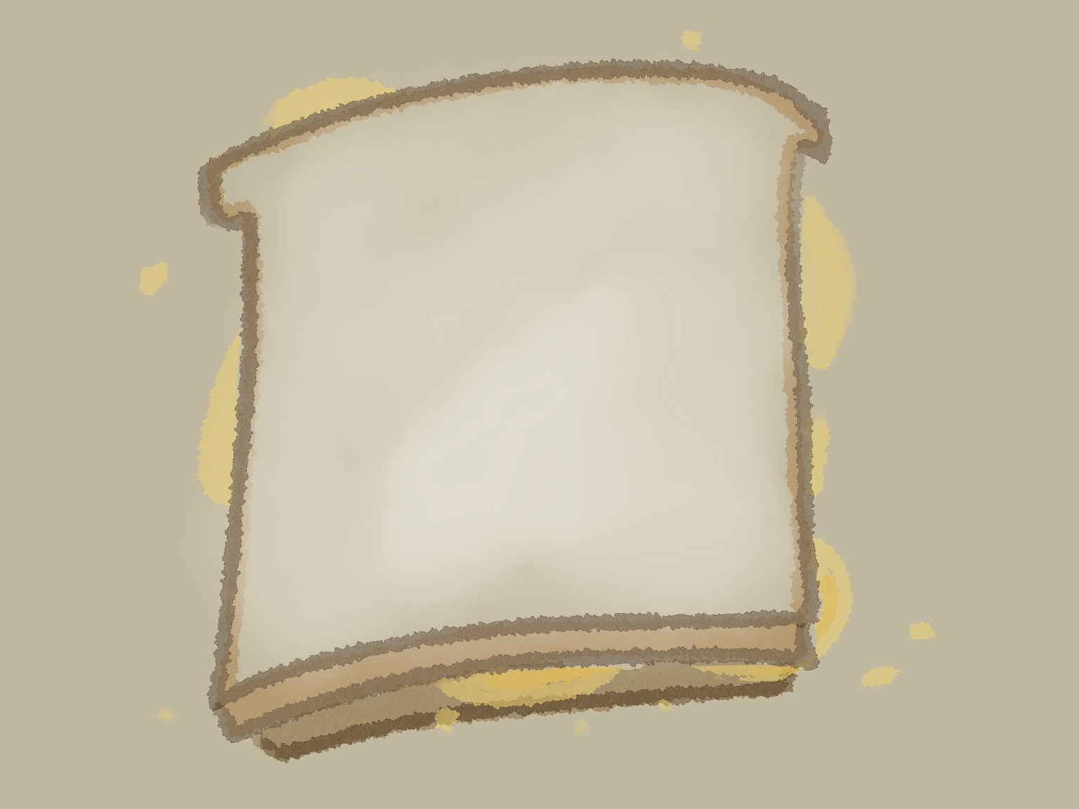 Digital painting of a white crisp sandwich