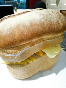 Crisps, Frazzles and Chipsticks within an entire loaf