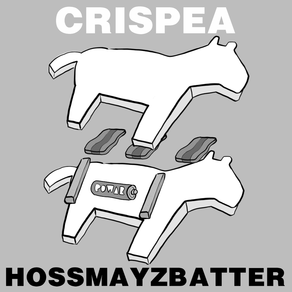 CRISPEA HOSSMAYZBATTER, spoof Frazzles product
