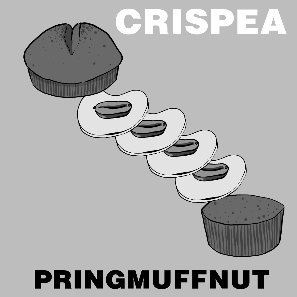 CRISPEA PRINGMUFFNUT, spoof Pringles and nuts muffin