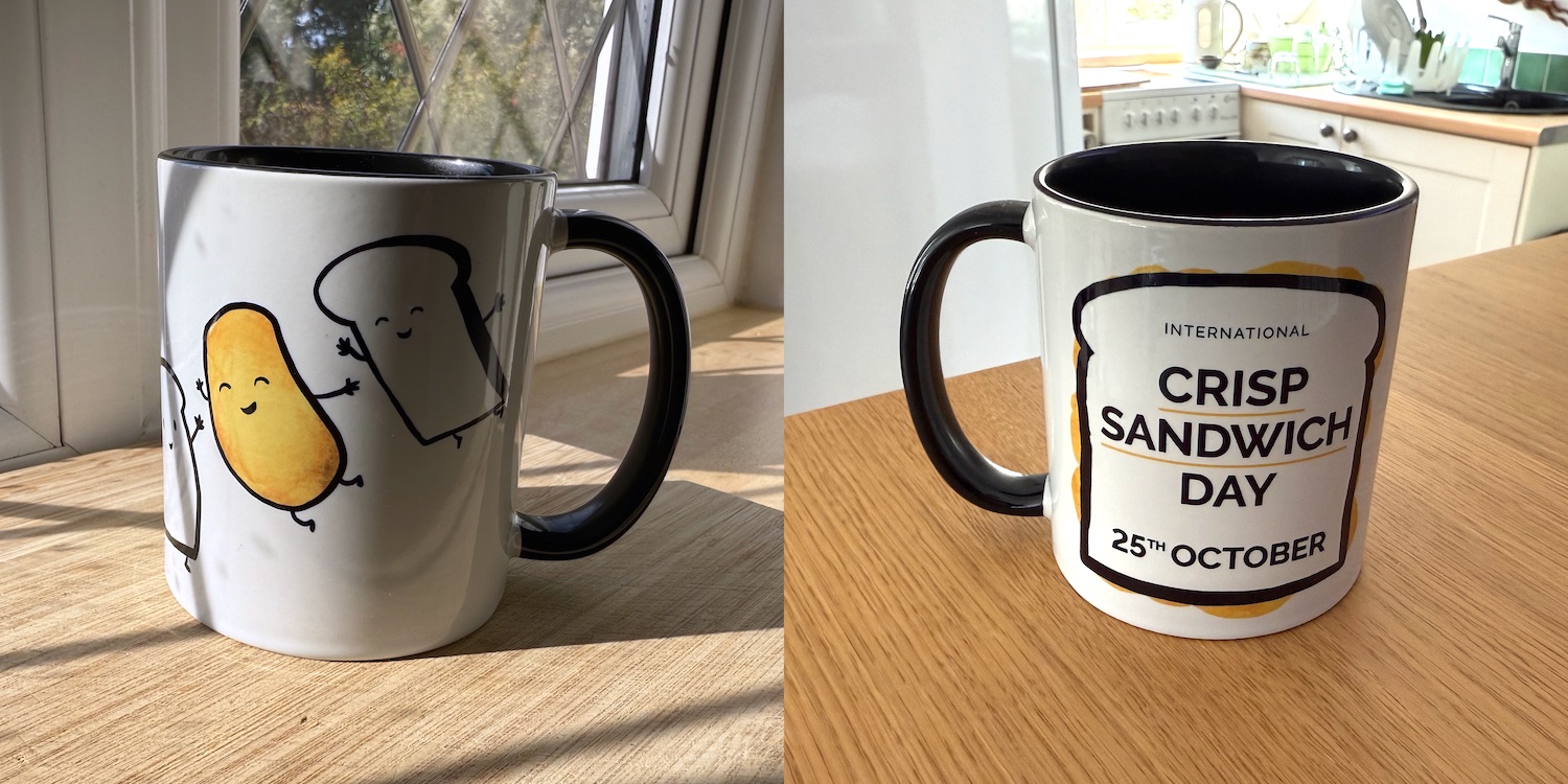 New Crisp Sandwich Day mug