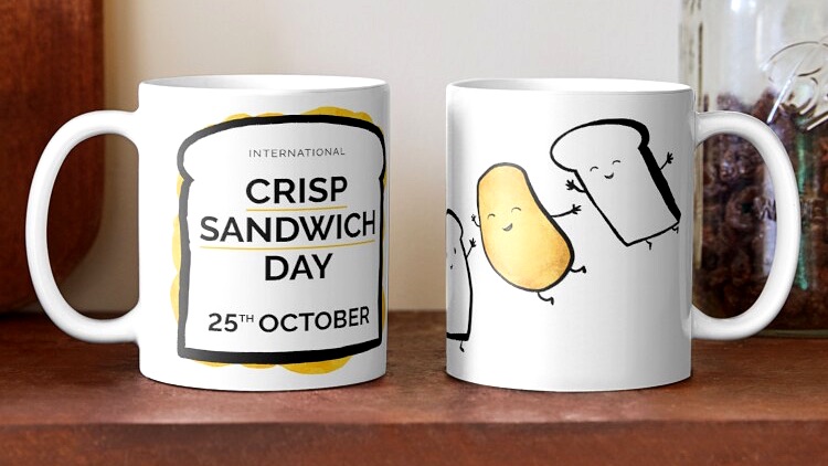Crisp Sandwich Day mug