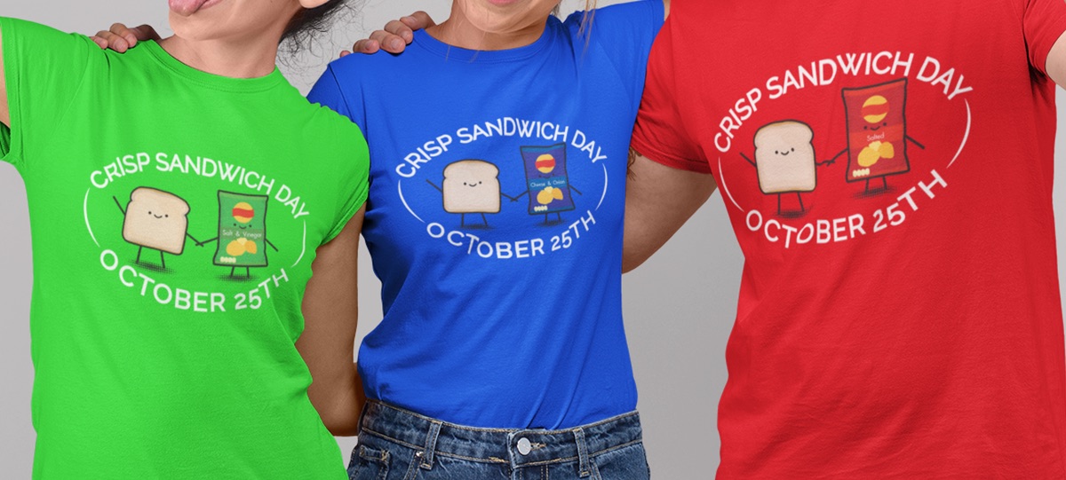 Crisp Sandwich Day T shirts