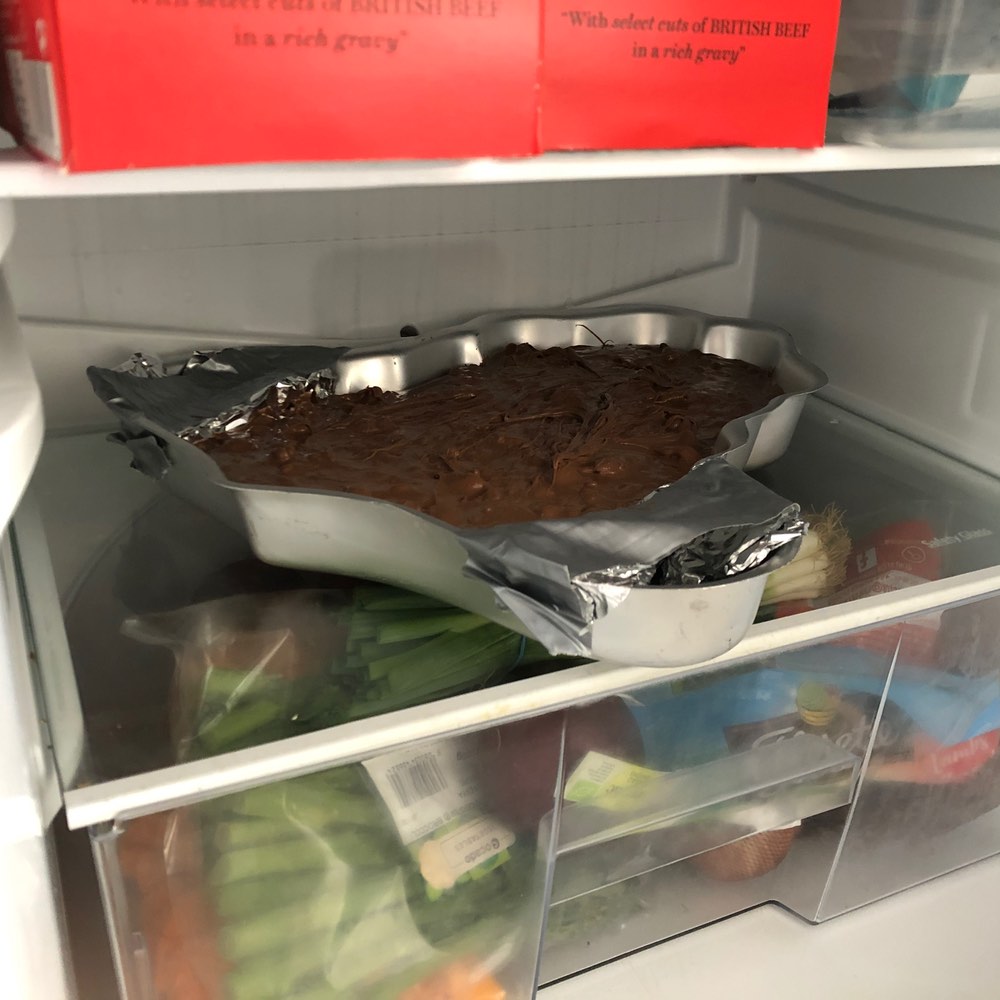 Tin in fridge
