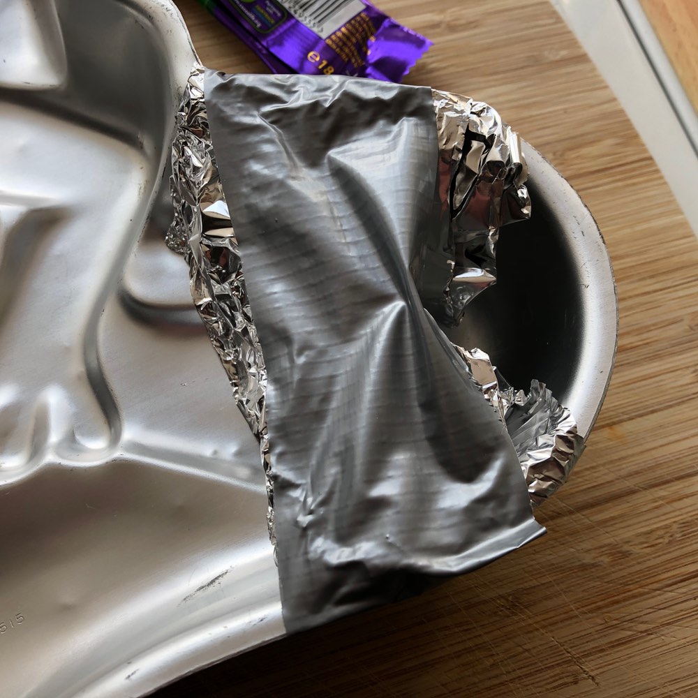 Duct-taped foil