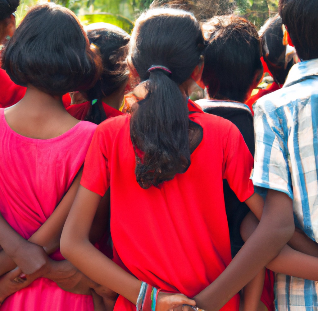 A group of Indian children