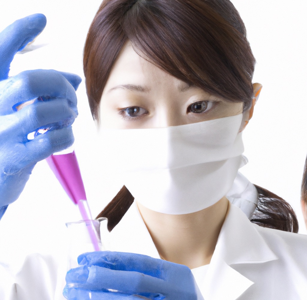 A scientific researcher in the lab