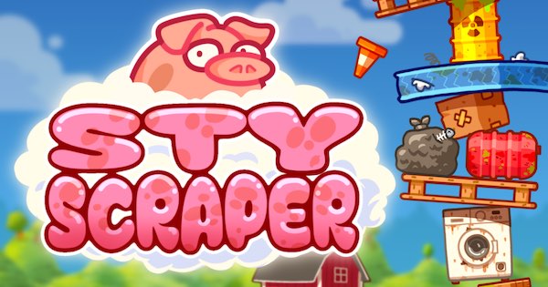 Styscraper - pig stacking game